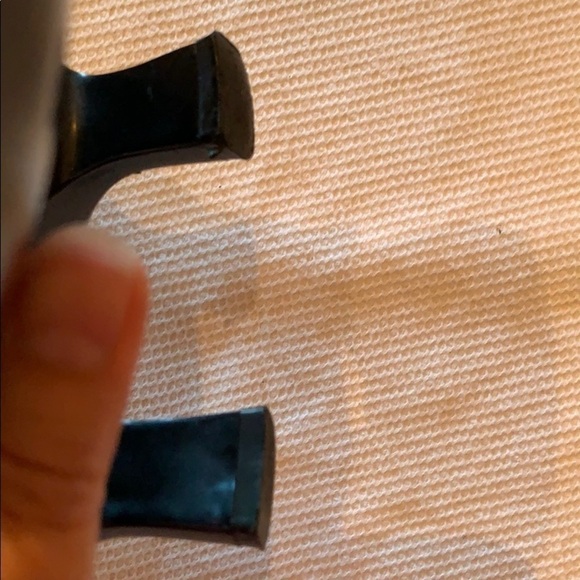 Laura Scott Black Leather Heels in 8M. Style-Anita - Picture 6 of 7